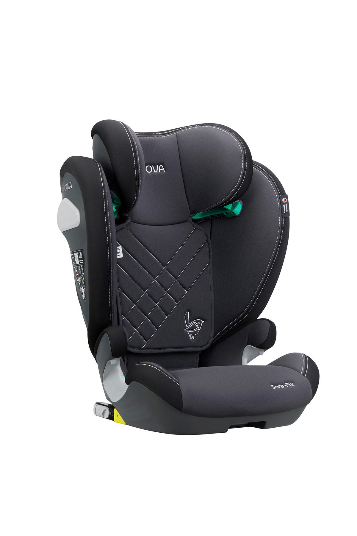 KINDERAUTOSITZ Sora Fix  - Dunkelgrau/Schwarz, Basics, Kunststoff/Textil (52/83/39cm)