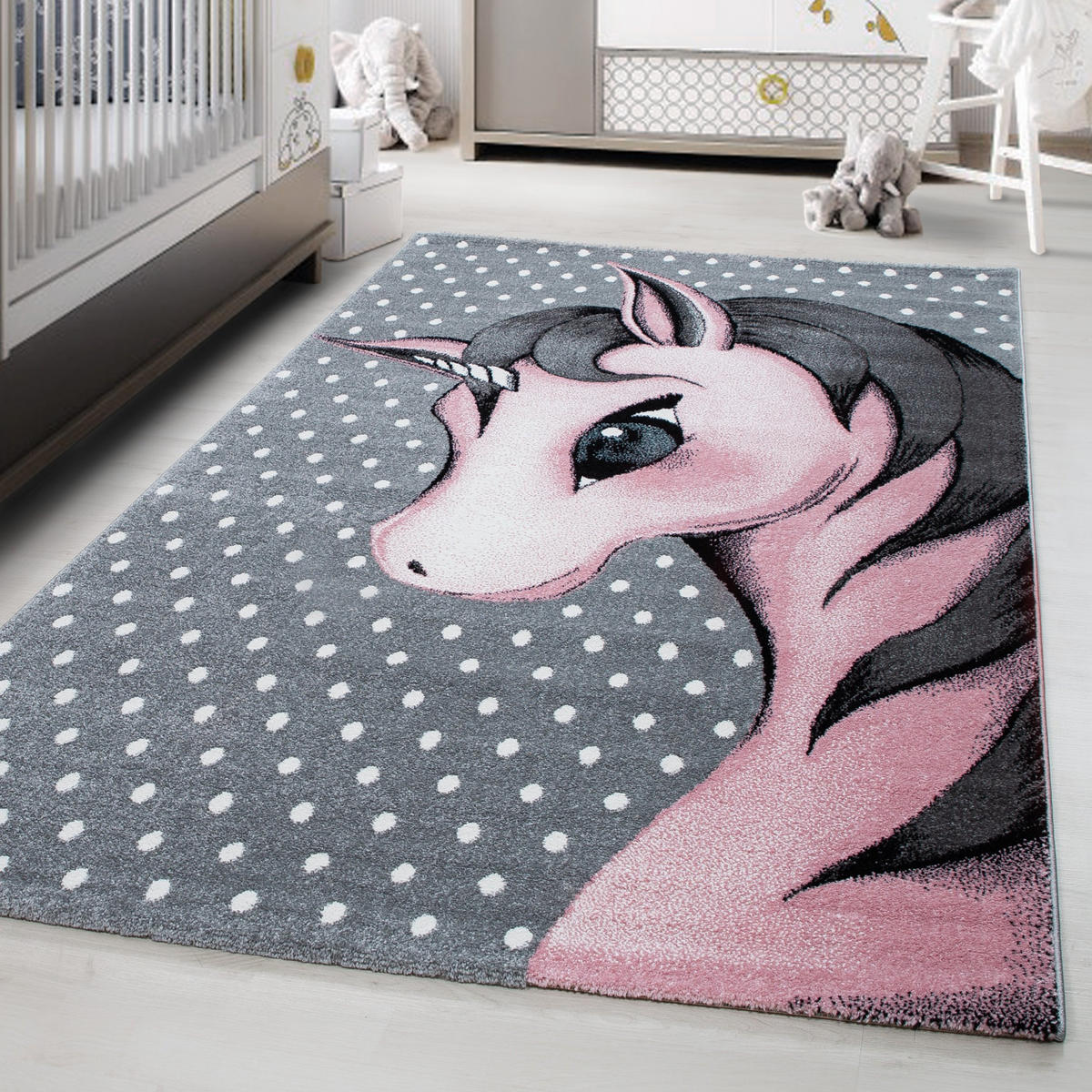 KINDERTEPPICH 80/150 cm Kids 590  - Pink/Weiß, Trend, Textil (80/150cm) - Ben'n'jen