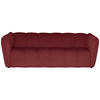 3-SITZER-SOFA LIVOLI in Chenille Bordeaux  - Bordeaux/Schwarz, Design, Kunststoff/Textil (217/70/94cm) - MID.YOU
