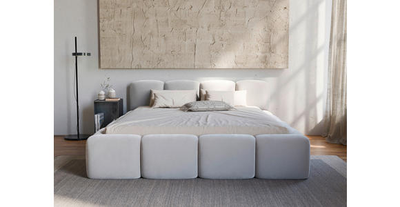 POLSTERBETT Lattenrost, Bettkasten Weiß 160/200 cm  - Schwarz/Weiß, Design, Holz/Textil (160/200cm) - Carryhome