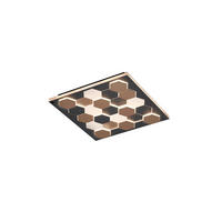 LED PLAFONJERA Cifavo  - crna, Dizajnerski, metal (55/55/7,5cm) - Cinque