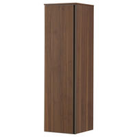 MIDISCHRANK 35/125/37 cm  - Nussbaumfarben/Bronzefarben, Design, Glas/Holz (35/125/37cm) - Dieter Knoll