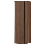 MIDISCHRANK 35/125/37 cm - Nussbaumfarben/Bronzefarben, Design, Glas/Holz (35/125/37cm) - Dieter Knoll