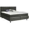 BOXSPRINGBETT 180/200 cm  in Dunkelgrau  - Dunkelgrau/Schwarz, KONVENTIONELL, Holz/Textil (180/200cm) - Ti'me