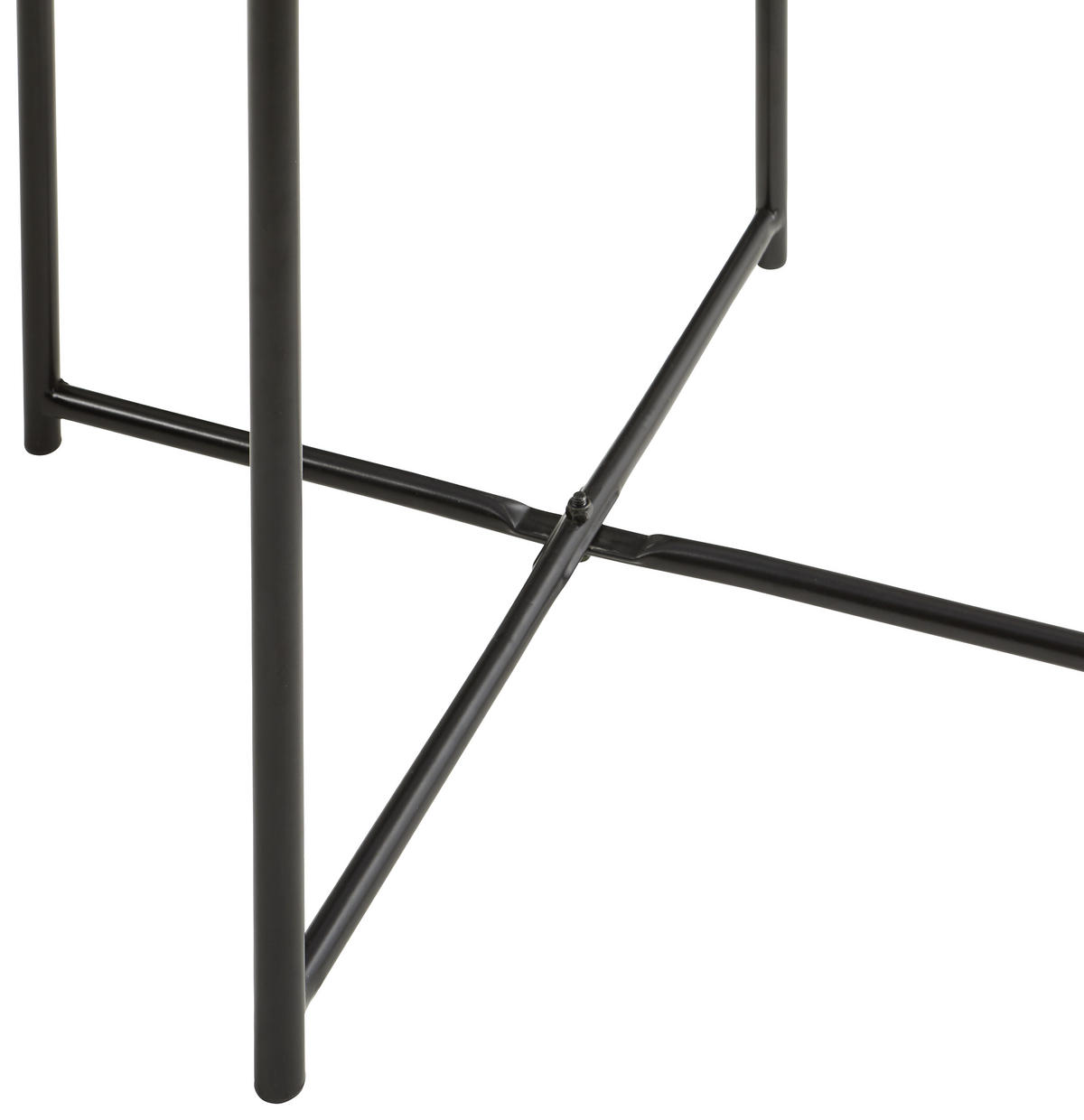 ODKLÁDACÍ STOLEK, černá, bílá - bílá/černá, Trend, kov/kompozitní dřevo (51/51/40cm) - MID.YOU
