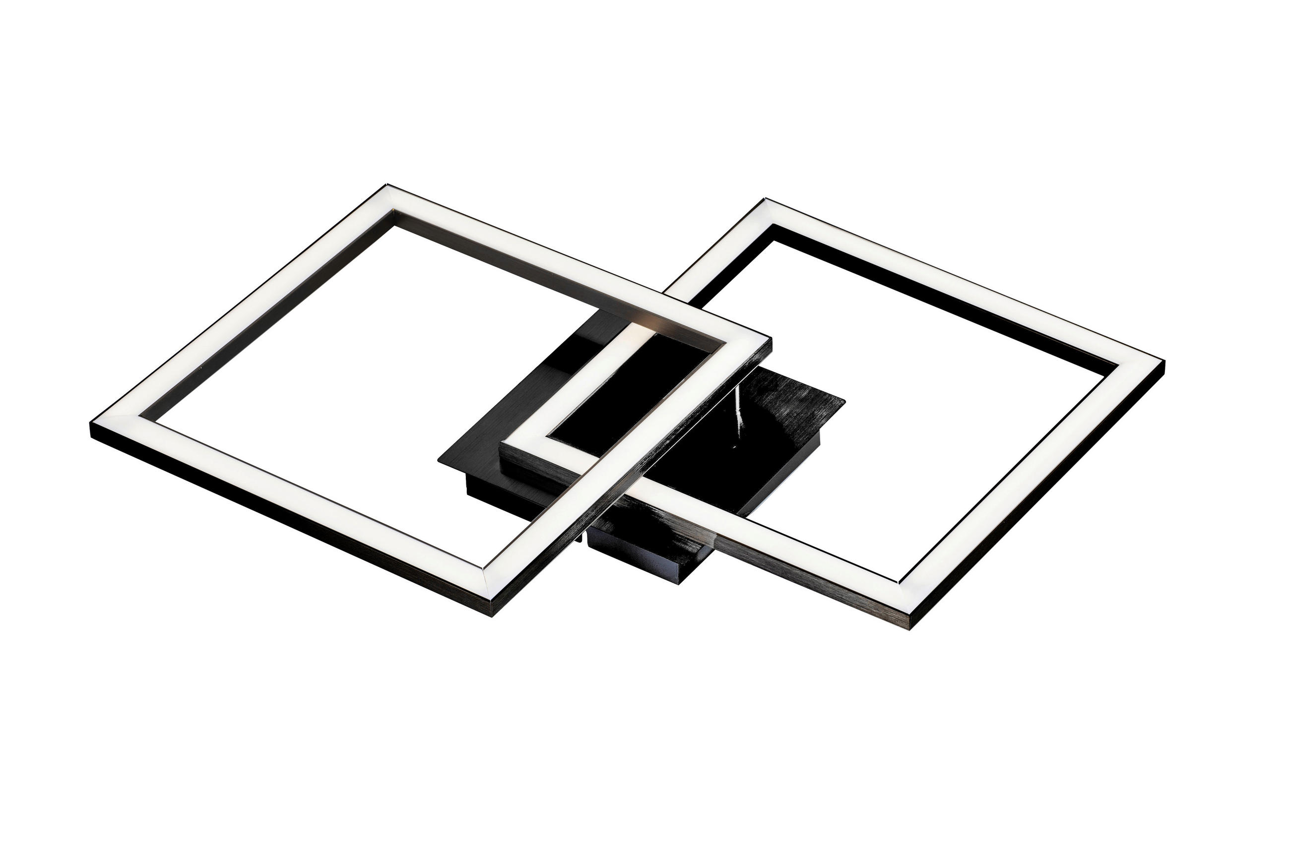LED SVJETILJKA STROPNA  - bijela/crna, Lifestyle, metal/plastika (50,7/35/5,5cm) - Boxxx