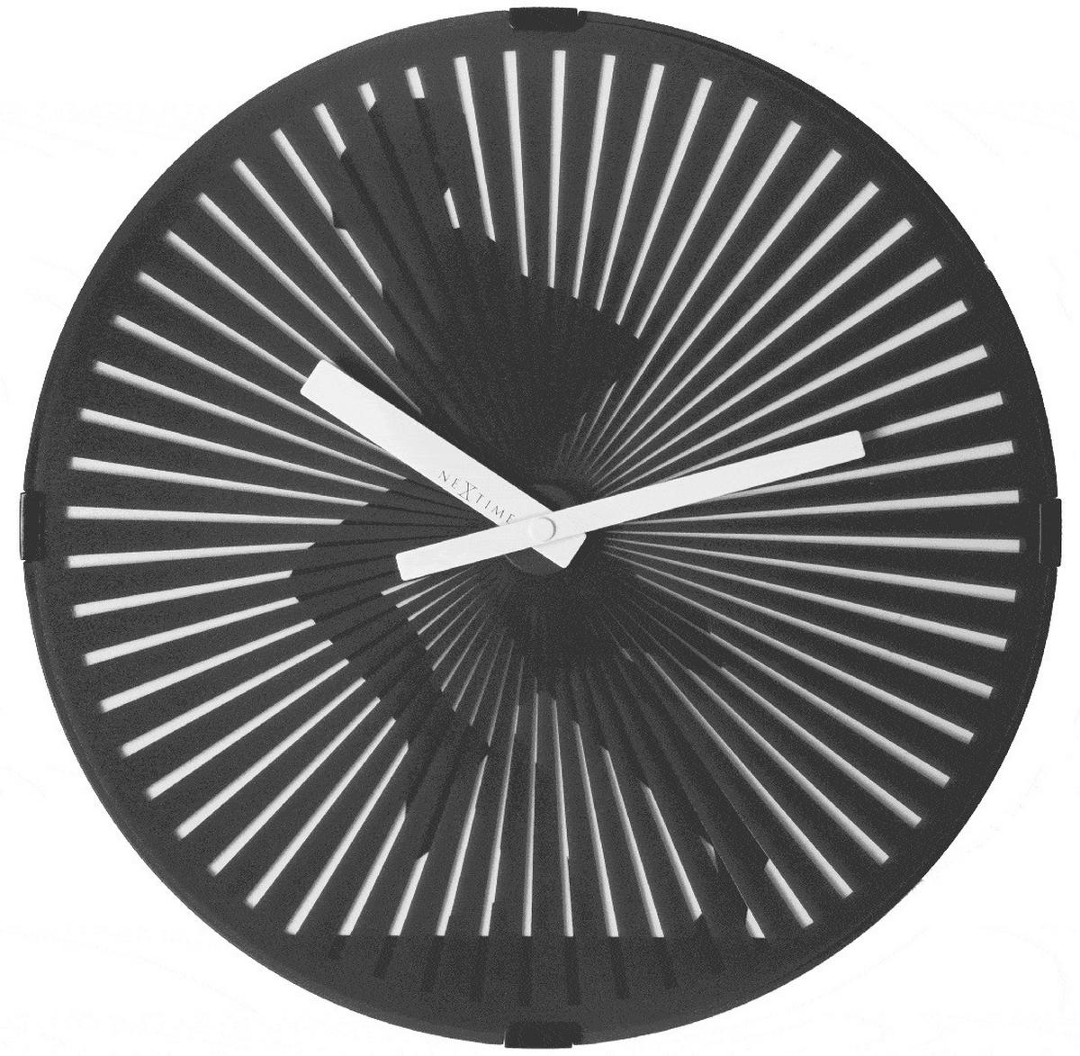 WANDUHR 30,5/30,5/5 cm   - Schwarz, Basics, Kunststoff (30,5/30,5/5cm)