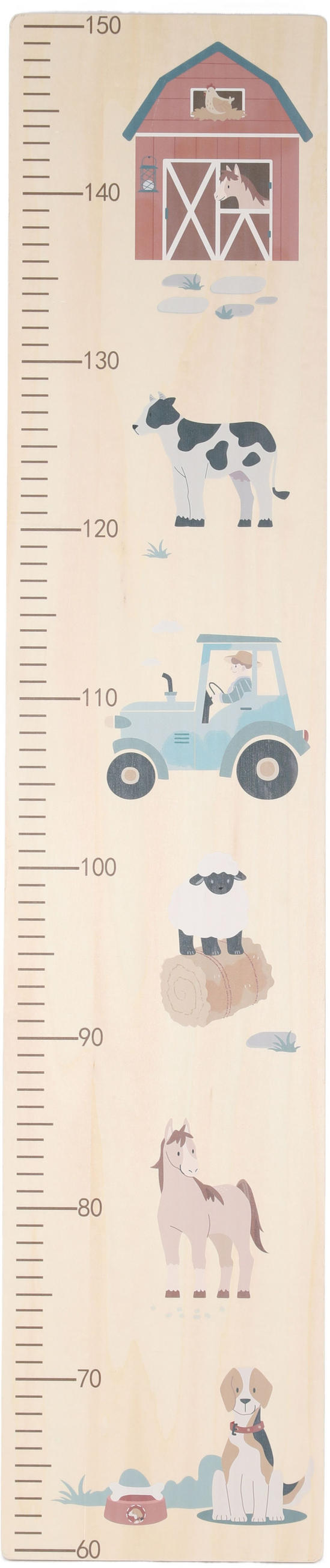 MESSLATTE  - Multicolor, Basics, Holzwerkstoff (19/80/1cm) - My Baby Lou