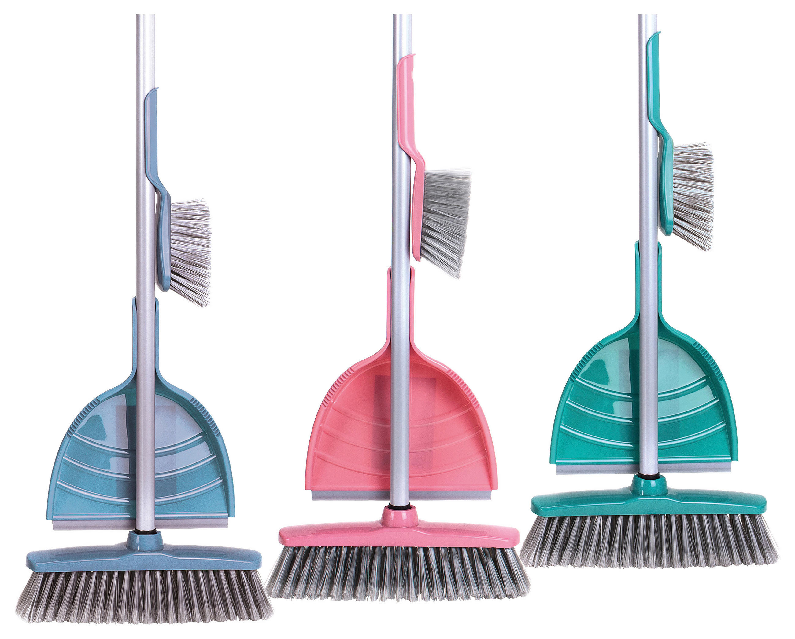 Kehrgarnitur Andi Zimmerbesen, Handbesen, Schaufel Kunststoff