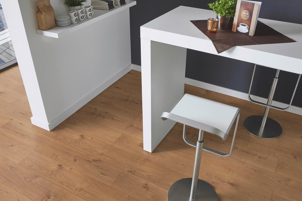 LAMINATBODEN Exquisit  - Eichefarben, KONVENTIONELL, Holz (138.0/19.3/0.8cm)