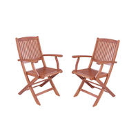 GARTENKLAPPSTUHL in Holz Braun  - Braun, Basics, Holz (52,5/90/59,5cm) - Gardenson