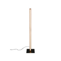 LED-STEHLEUCHTE  22/115/22 cm   - Schwarz, Natur, Holz/Metall (22/115/22cm) - Trio Leuchten