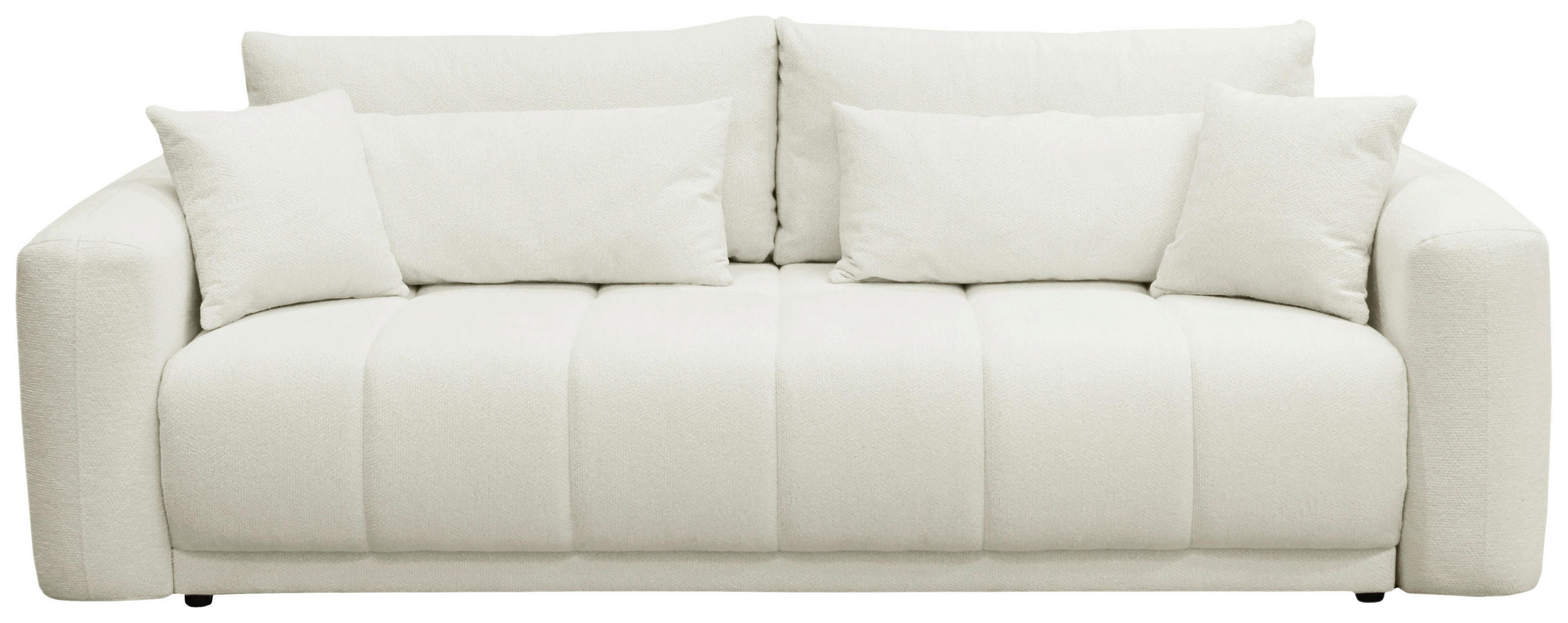 SCHLAFSOFA in Weiß  - Schwarz/Weiß, Design, Holz/Textil (245/90/117cm) - MID.YOU