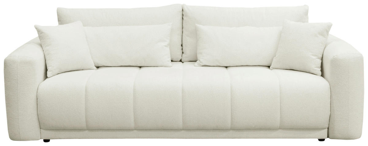 SCHLAFSOFA in Weiß  - Schwarz/Weiß, Design, Holz/Textil (245/90/117cm) - MID.YOU