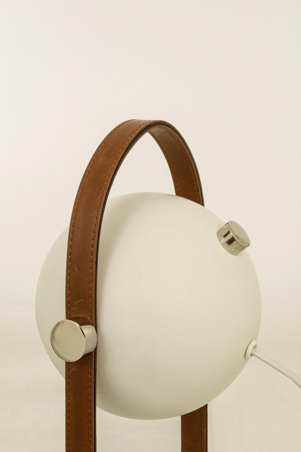 BORDSLAMPA 19/38/15 cm   - vit/kromfärg, Design, metall/textil (19/38/15cm)