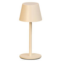 AKKU-TISCHLEUCHTE Salerno 8,5/20 cm  - Rostfarben/Beige, Design, Metall (8,5/20cm)