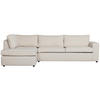 ECKSOFA Thomas in Webstoff Naturfarben  197/283 cm  - Schwarz/Naturfarben, Design, Kunststoff/Textil (197/283cm) - Livetastic