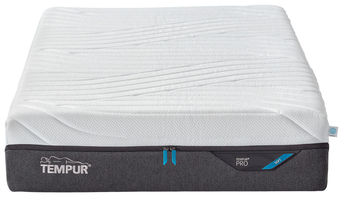 MATRATZE SOFT Pro® Coolquilt, 80/200 cm, Höhe ca.: 23 cm, funktional,  - Anthrazit/Weiß, Basics, Textil (80/200cm) - Tempur