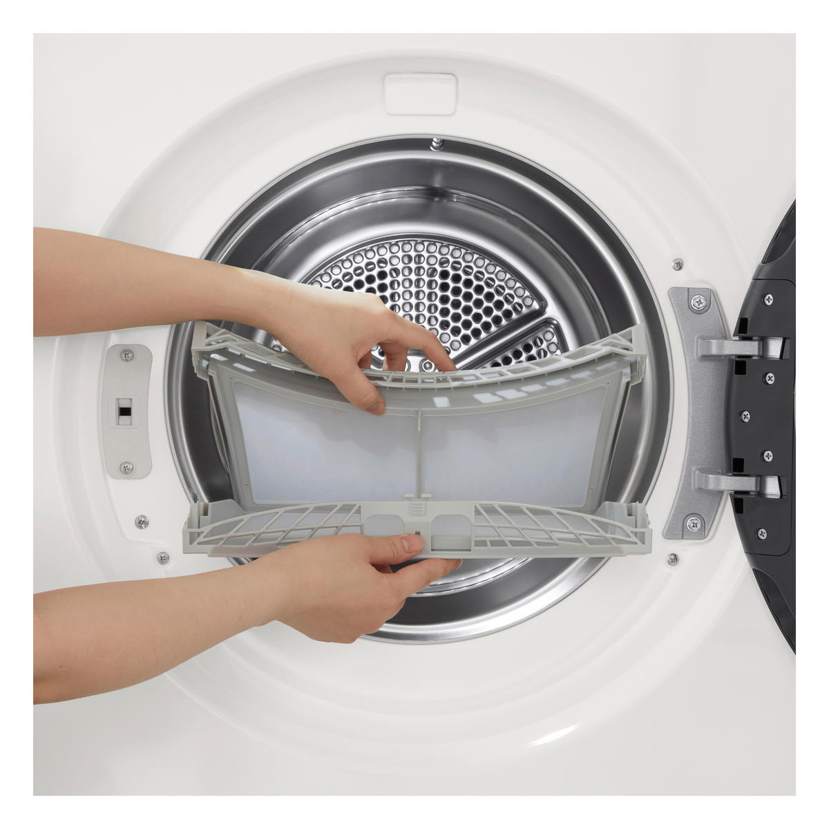 WÄRMEPUMPENTROCKNER RT90X7  - Weiß, Basics, Metall (60/85/66cm) - LG