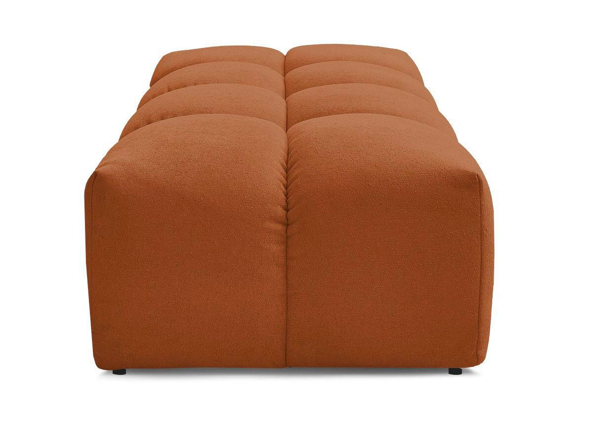 HOCKER EVEREST Struktur Orange  - Schwarz/Orange, MODERN, Kunststoff/Textil (140/70/40cm)