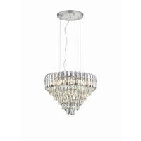 KRONLEUCHTER 58/150 cm    - Chromfarben/Transparent, Konventionell, Glas/Metall (58/150cm) - Trio Leuchten