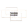 LED-DECKENLEUCHTE 95/51,5/9 cm   - Nickelfarben, Design, Kunststoff/Metall (95/51,5/9cm)