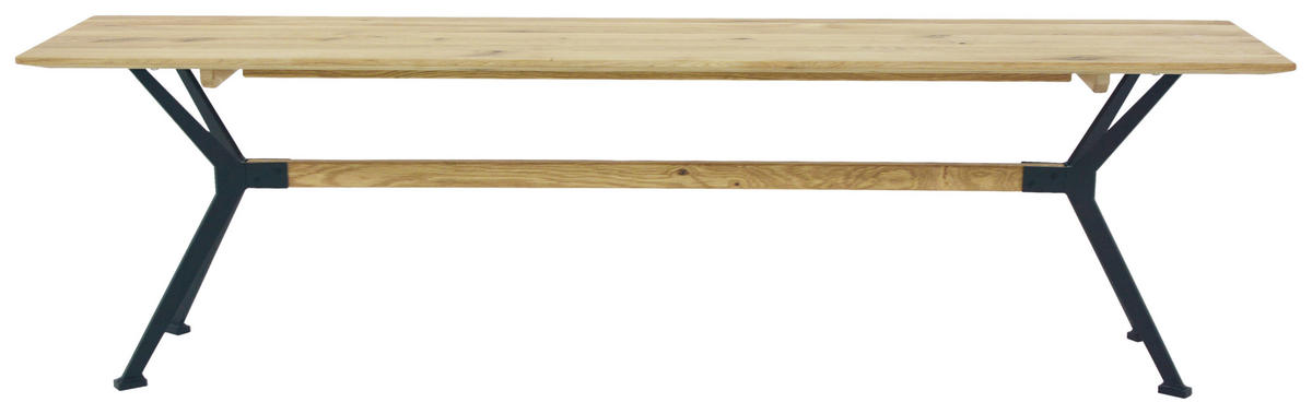 SEDACÍ LAVICE, divoký dub, divoký dub - divoký dub/barvy dubu, Natur, kov/dřevo (160/45/35cm) - Carryhome