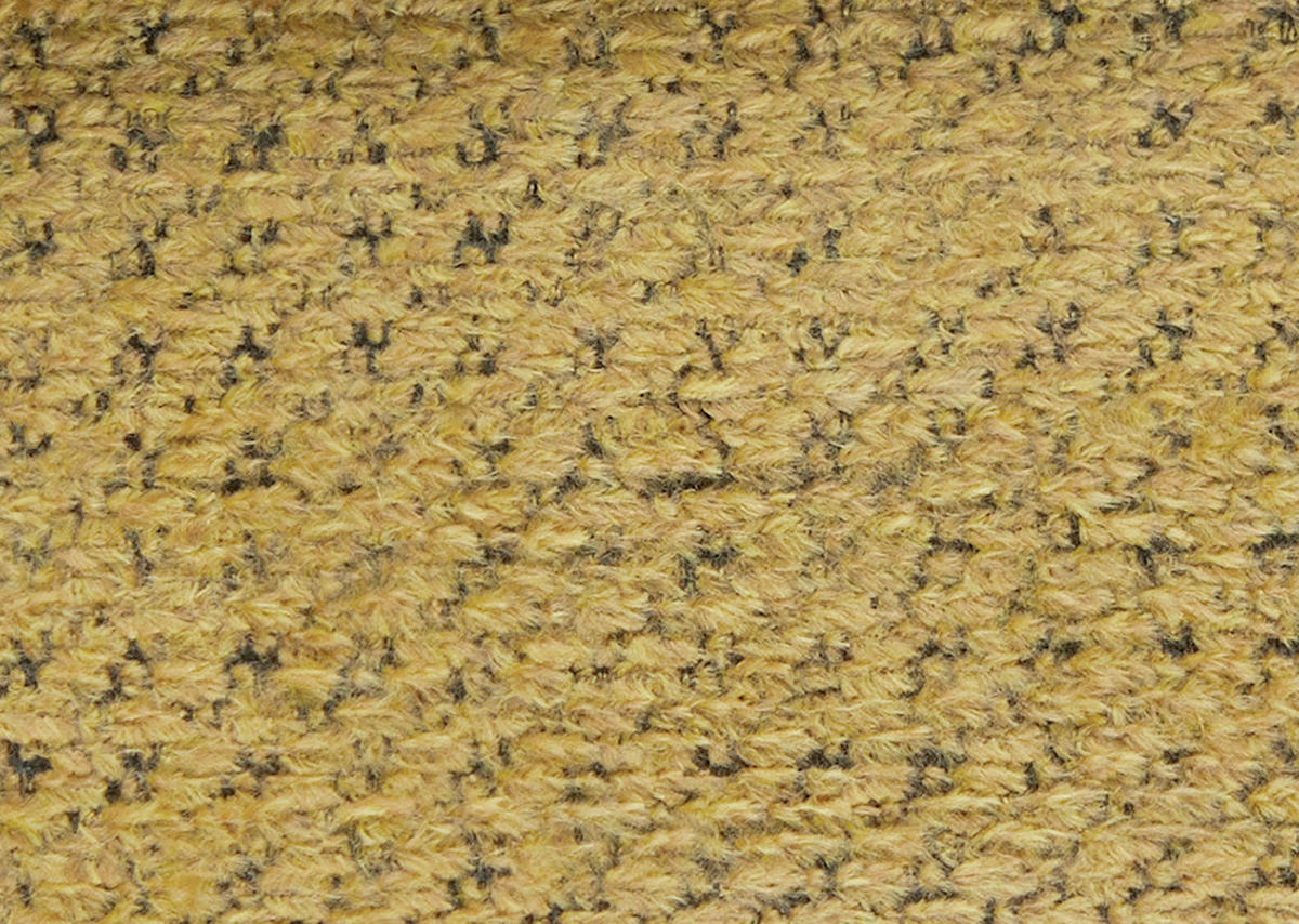 ECKSOFA in Chenille Currygelb  - Currygelb/Schwarz, Design, Textil/Metall (179-202/288cm) - Stylife