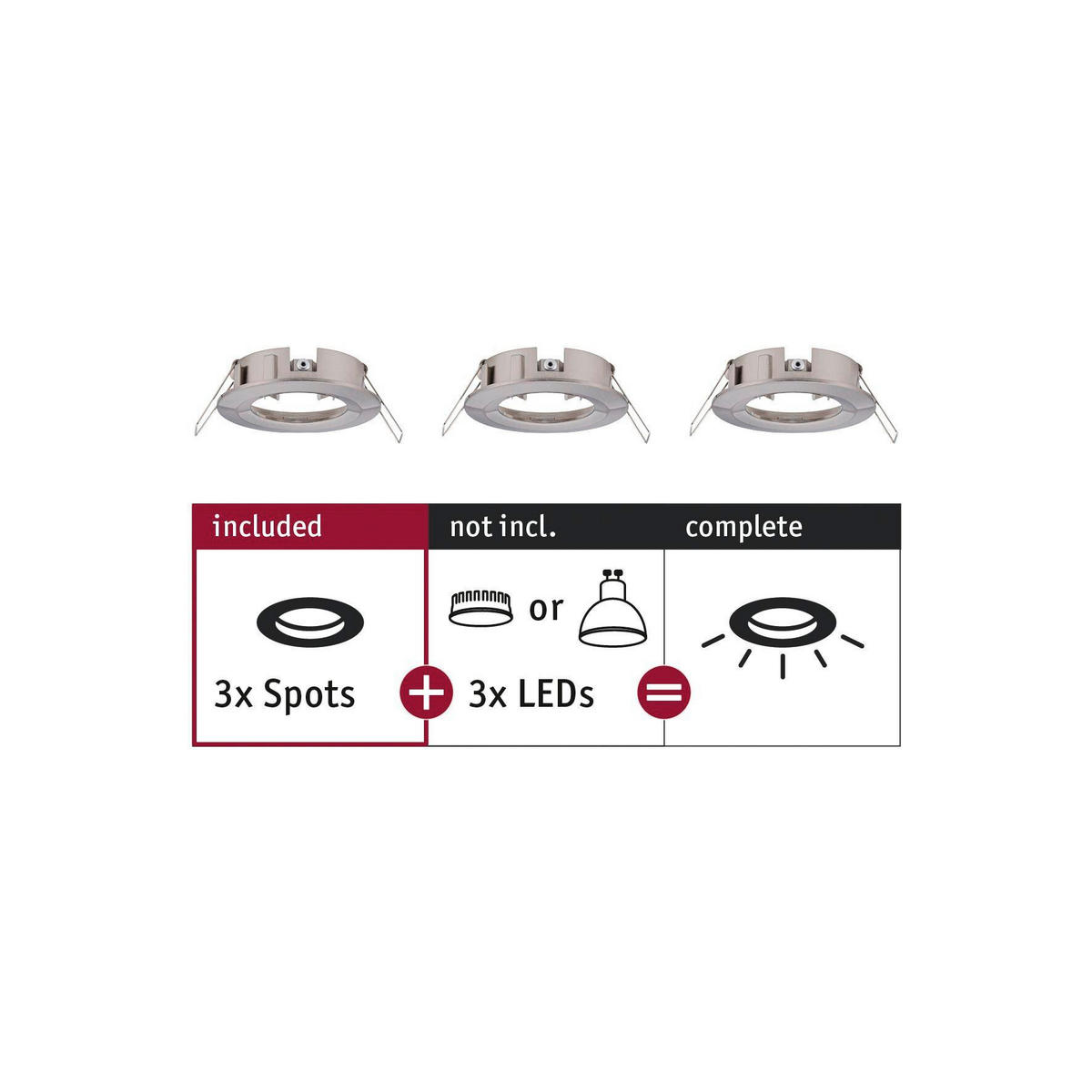 DECKENLEUCHTE 8,4 cm  - Alufarben, Basics, Metall (8,4cm) - Paulmann