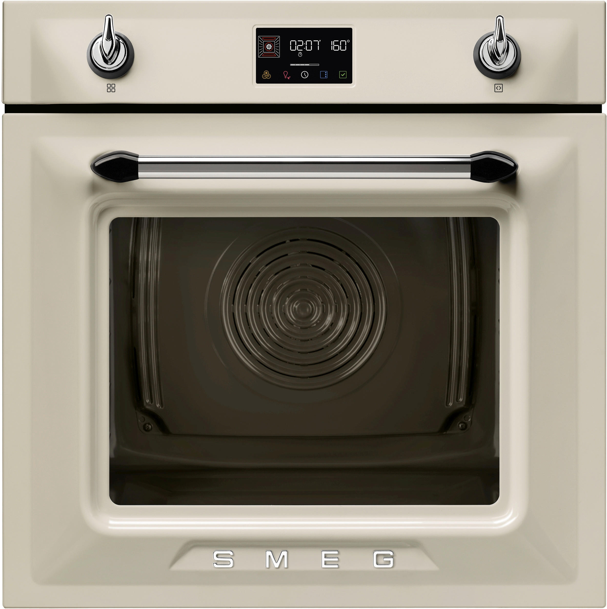 EINBAUBACKOFEN SOP6902S2PP  - Creme, Basics, Glas/Metall (59,7/59,2/54,8cm) - SMEG