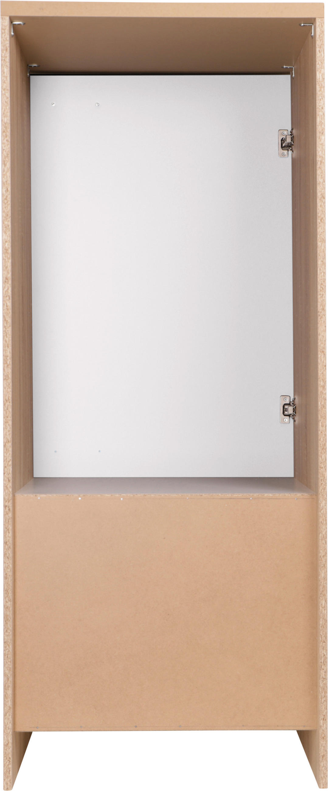 SKÅP FÖR VITVAROR 60/144,8/60 cm  i vit, ekfärgad  - vit/silver, Basics, metall/trämaterial (60/144,8/60cm) - Respekta