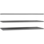 EINLEGEBODENSET 97,8/1,5/42 cm 3-teilig Grau  - Grau, Holzwerkstoff (97,8/1,5/42cm) - Carryhome