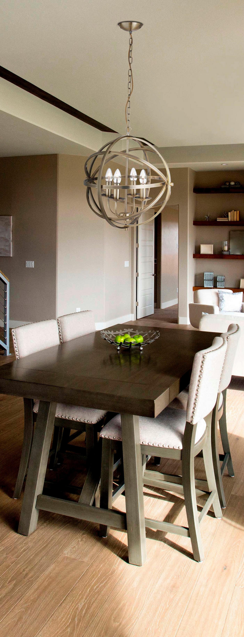 HÄNGELEUCHTE Orbit 60/210 cm   - Messingfarben, Design, Metall (60/210cm)