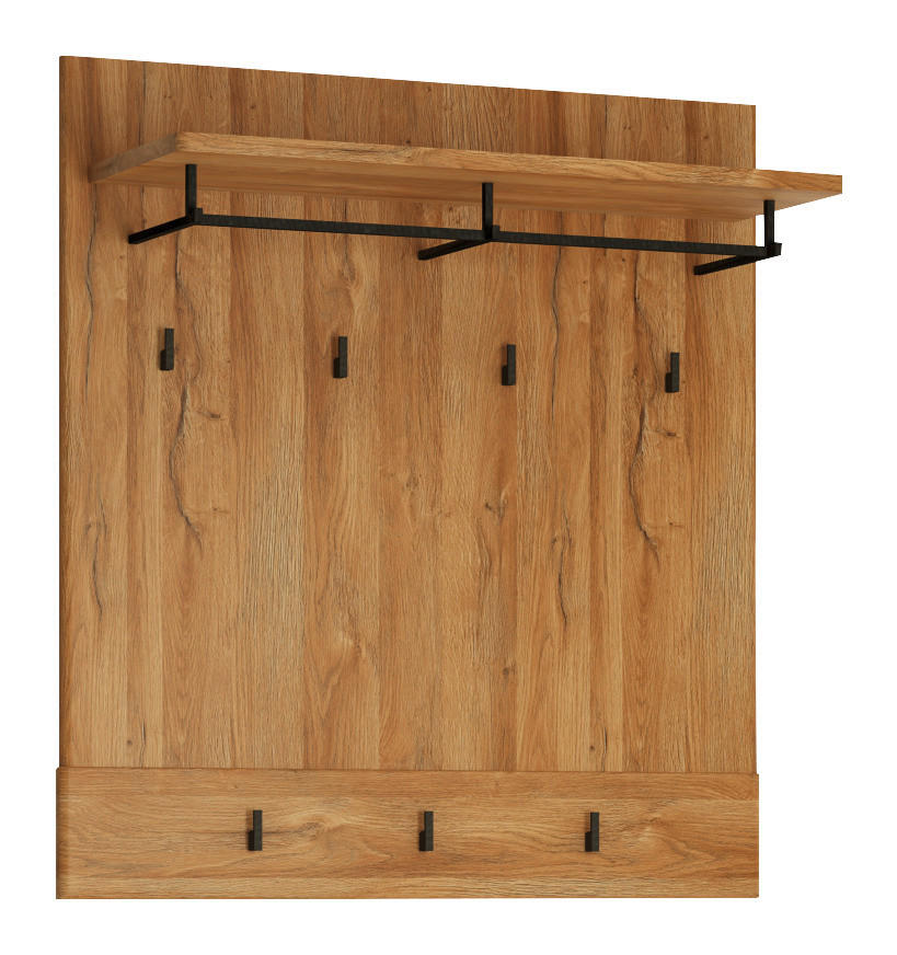 GARDEROBNI PANEL - barve hrasta, Konvencionalno, leseni material (92,8/101/32,5cm) - Venda