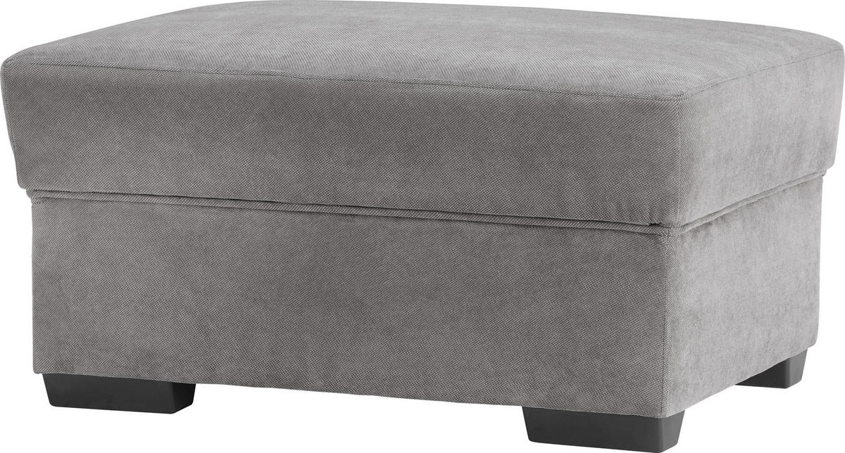 ECKSOFA in Flachgewebe Hellgrau  - Dunkelbraun/Hellgrau, Konventionell, Kunststoff/Textil (166/258cm) - Cantus