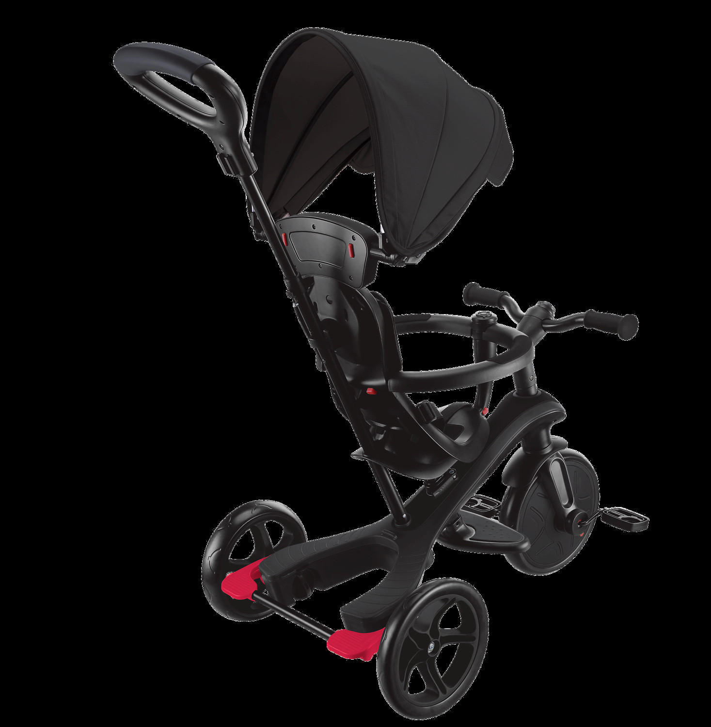 DREIRAD EXPLORER TRIKE 4in1  - Schwarz, Basics, Kunststoff (95/47/97,5cm) - GLOBBER