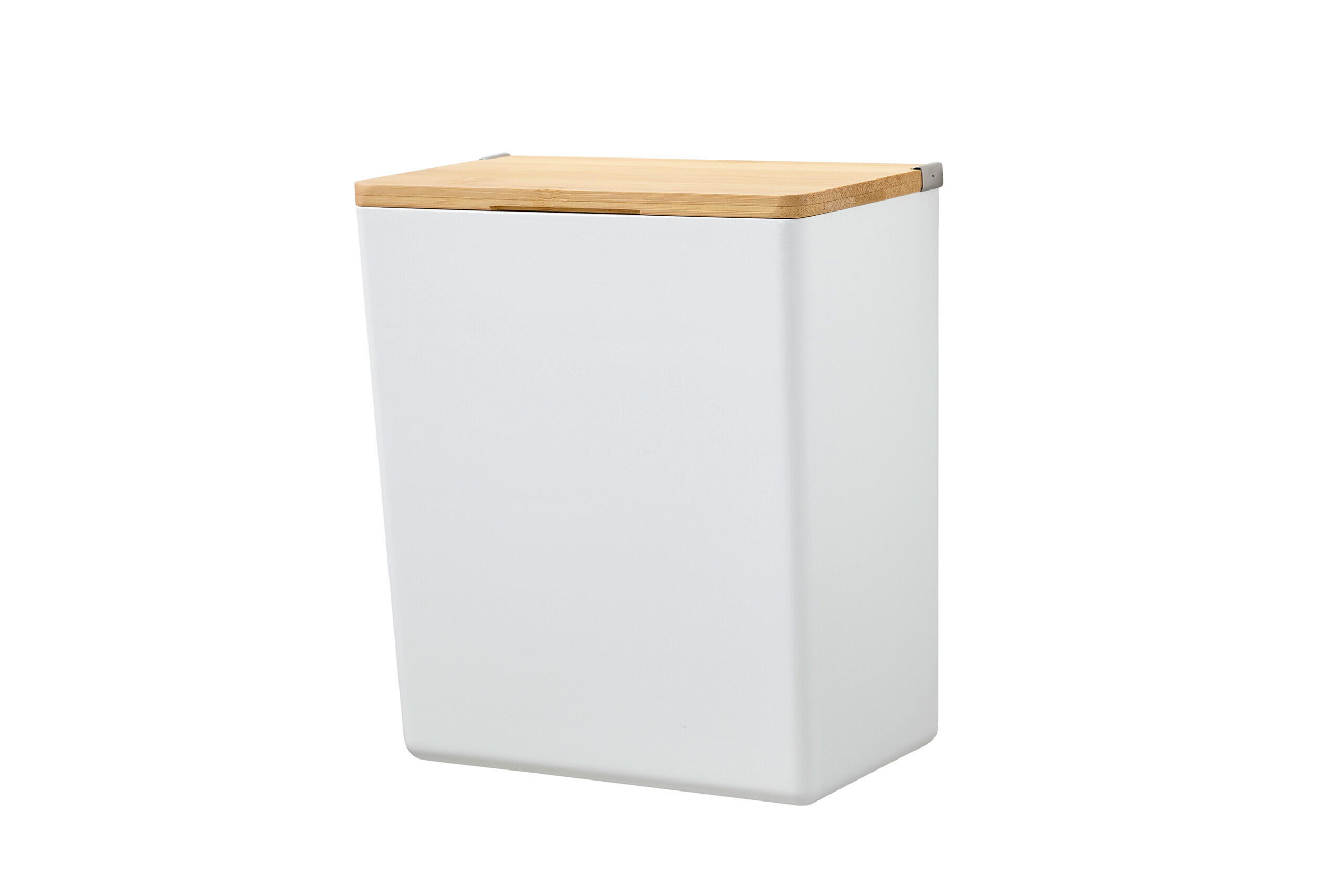 AUFBEWAHRUNGSBOX - Weiß/Naturfarben, Basics, Holz/Kunststoff (18,2/21/10,2cm) - Tesa