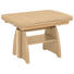COUCHTISCH Ahorn furniert Ahornfarben - Ahornfarben, KONVENTIONELL, Metall (90(130,5/65/56-75cm) - Venda