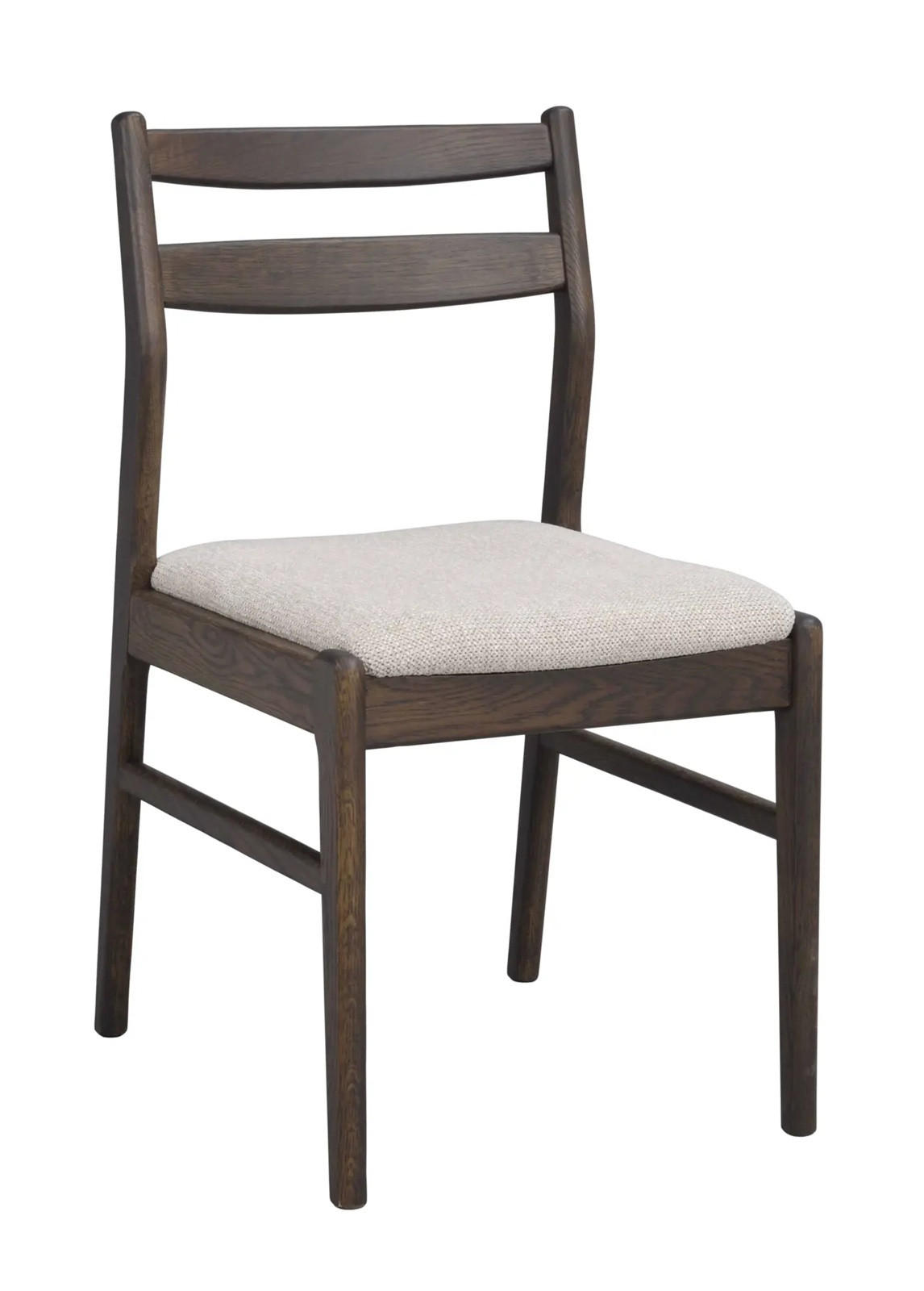 STOL   flatväv  - beige/brun, Klassisk, trä/textil (46/86/54cm) - Rowico