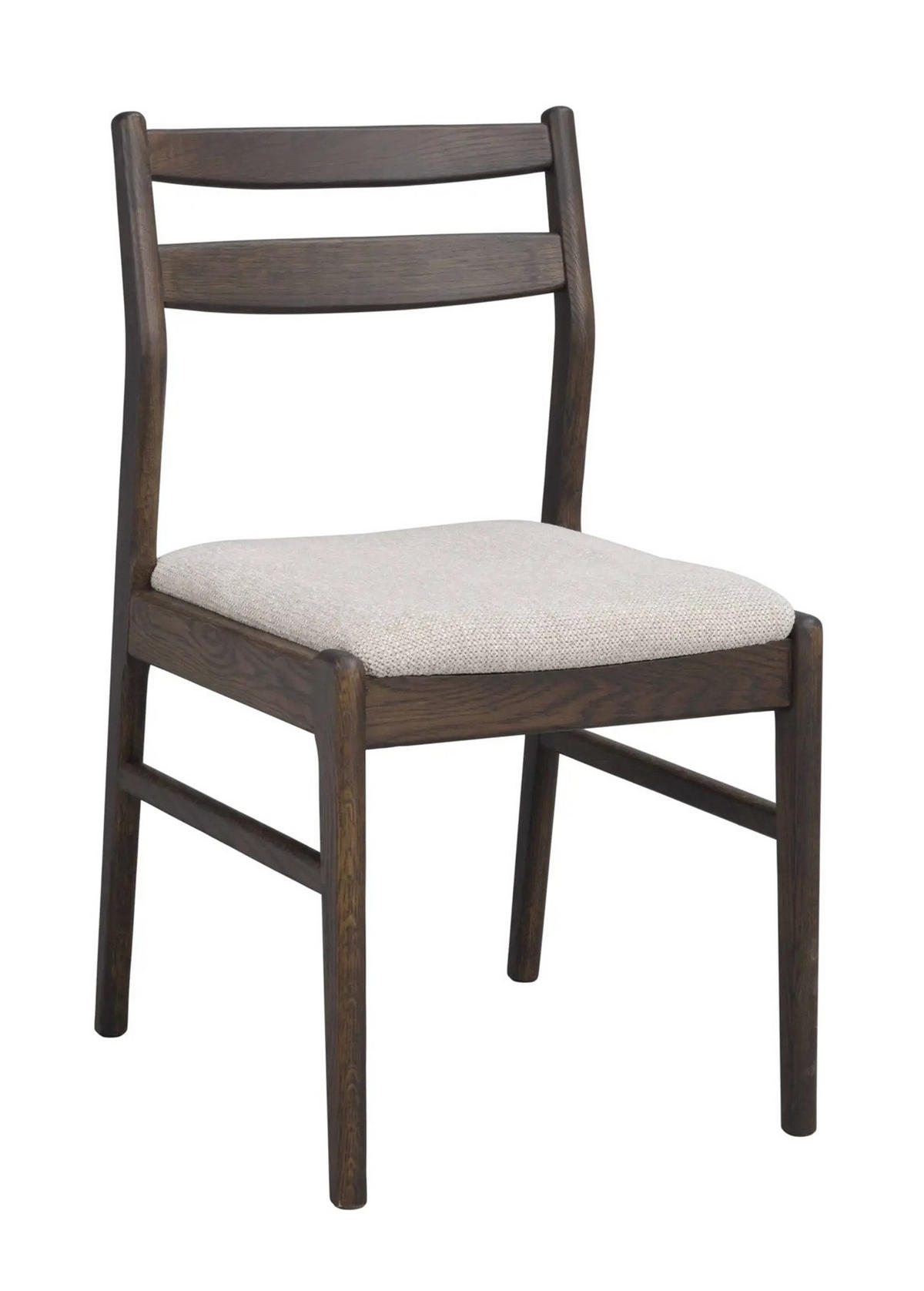 STOL   flatväv  - beige/brun, Klassisk, trä/textil (46/86/54cm) - Rowico