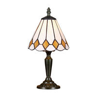 ASZTALI LÁMPA - barna, Basics, Üveg/fém (32/16/16cm)