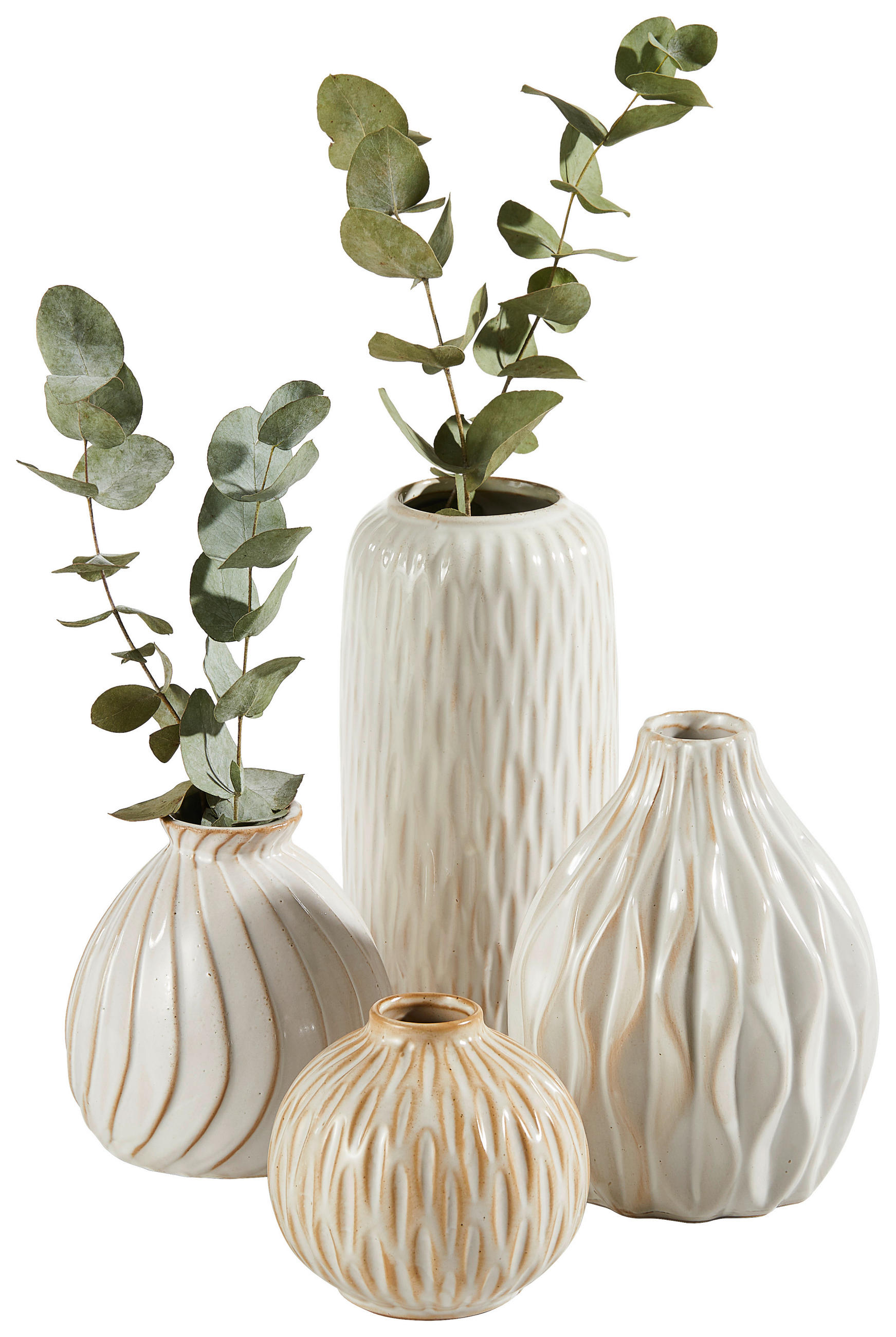 VASE 19 cm  - Beige, Trend, Keramik (19cm)