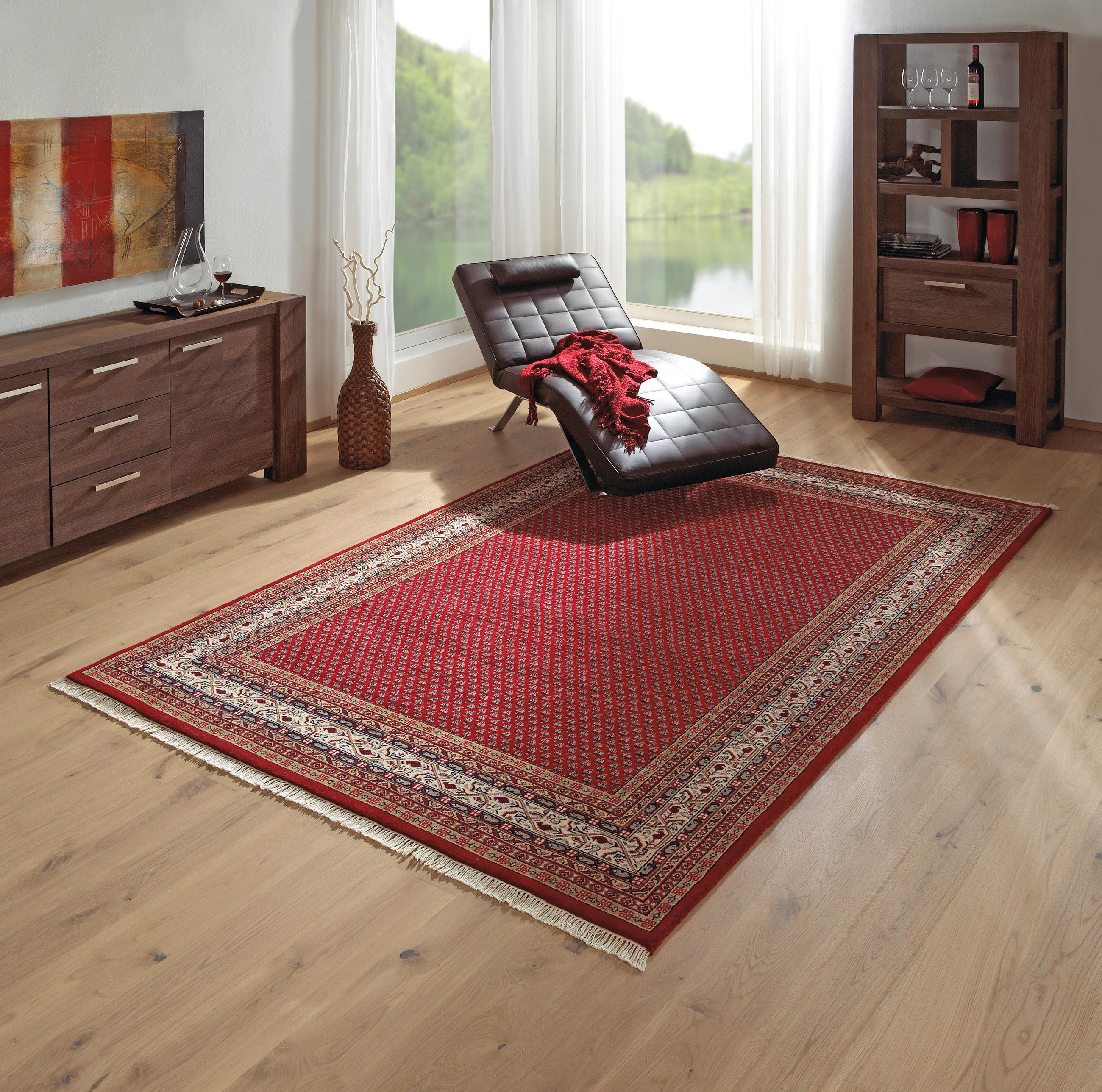 ORIENTALISK MATTA 120/180 cm Mir fine Rot  - röd, Lifestyle, textil (120/180cm) - Cazaris