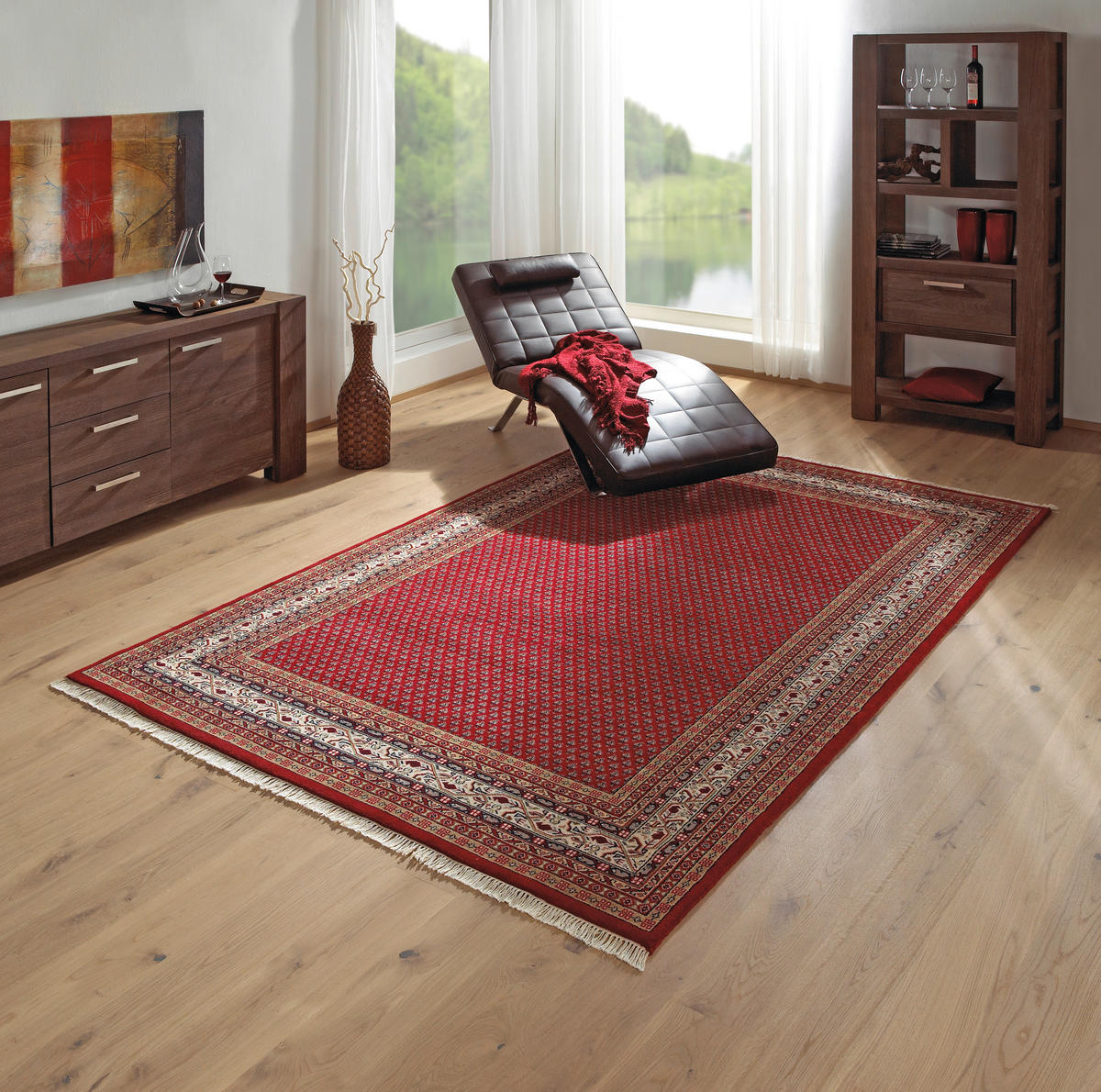 ORIENTTEPPICH 90/160 cm Mir fine Rot  - Rot, Lifestyle, Textil (90/160cm) - Cazaris
