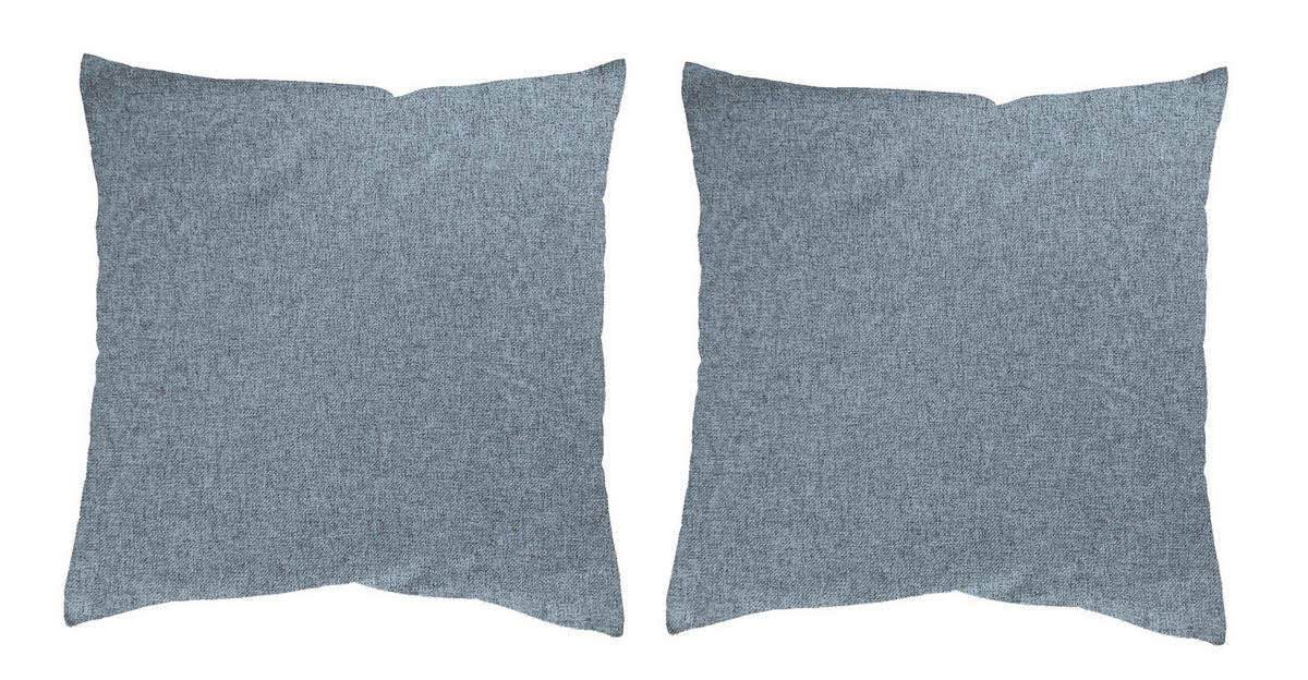 KISSENHÜLLEN-SET LUCIO 40/40 cm  - Blau, Basics, Textil (40/40cm)