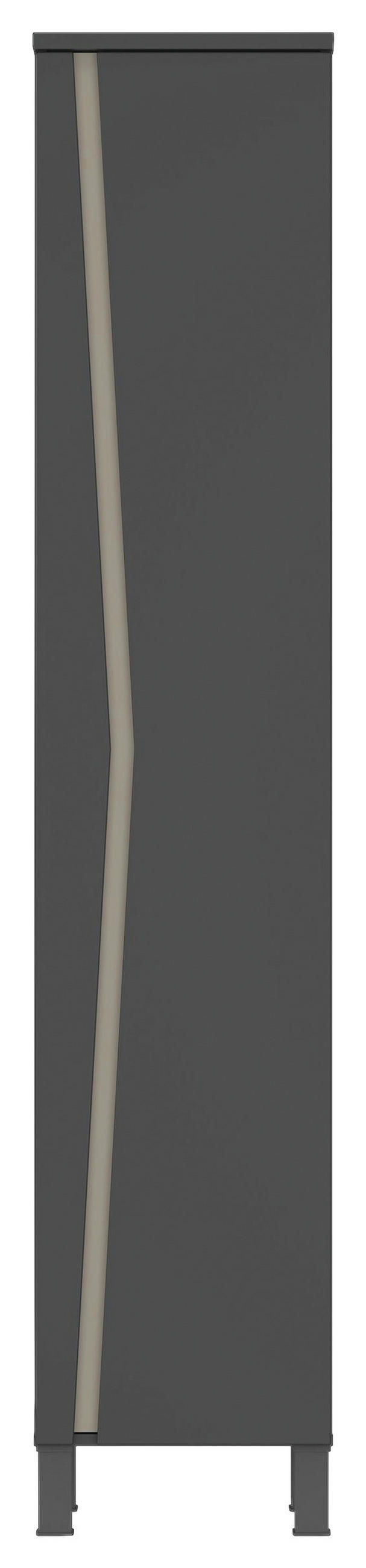 HOCHSCHRANK 40/200/35,3 cm  - Anthrazit/Grau, MODERN, Holzwerkstoff/Kunststoff (40/200/35,3cm) - MID.YOU