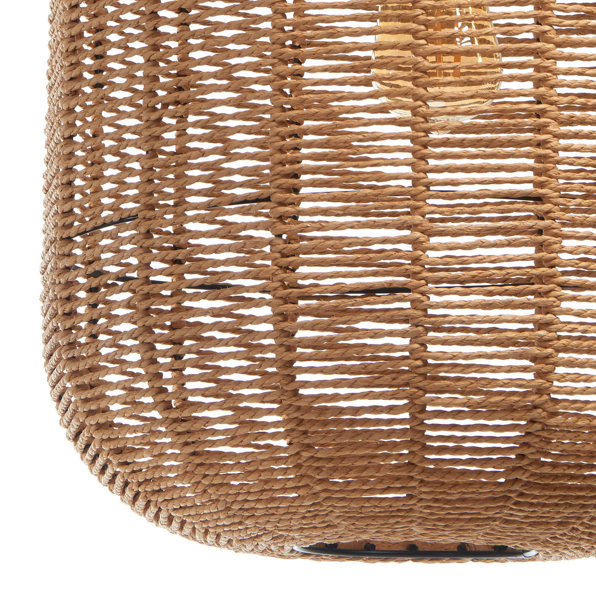 HÄNGLAMPA RUNA 35/150 cm  - brun/svart, Lifestyle, metall/naturmaterial (35/150cm)