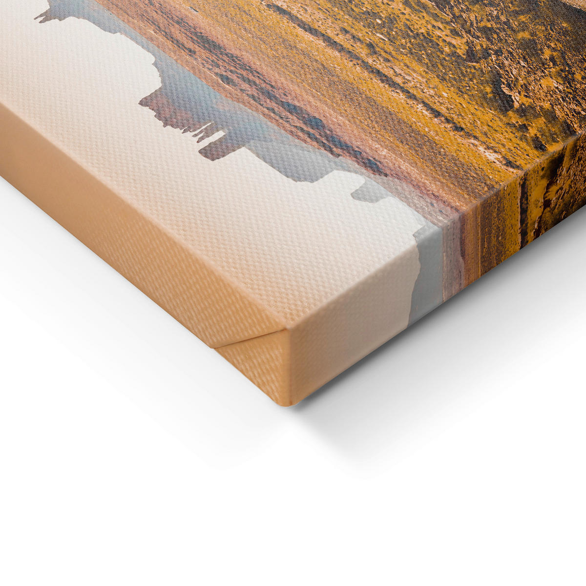LEINWANDBILD Landschaft & Natur 85/113 cm  - Multicolor/Beigebraun, Basics, Holz/Textil (85/113cm)