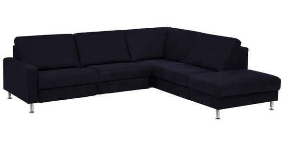 WOHNLANDSCHAFT in Textil Blau - Blau/Alufarben, Design, Textil/Metall (275/242cm) - Dieter Knoll