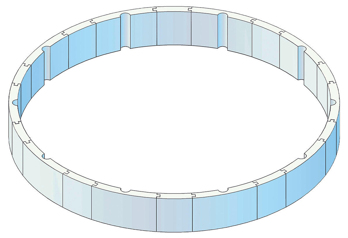 POOL-ISOLATIONSSET 460 cm  - Weiß, Basics, Kunststoff (460cm)